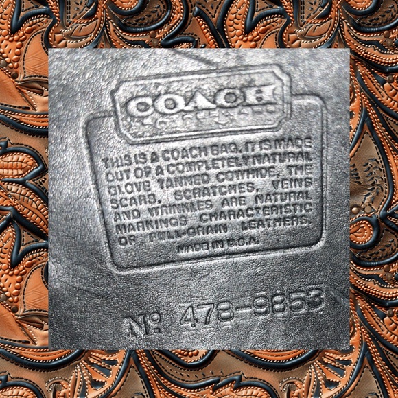 Collectors!!  HARD TO FIND  90s Vintage Coach 478-9856 made in USA - Picture 7 of 10
